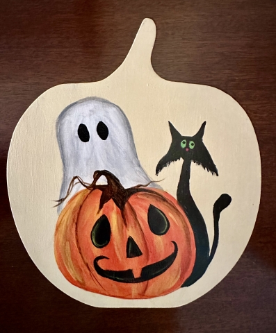 whimsical ghost painting