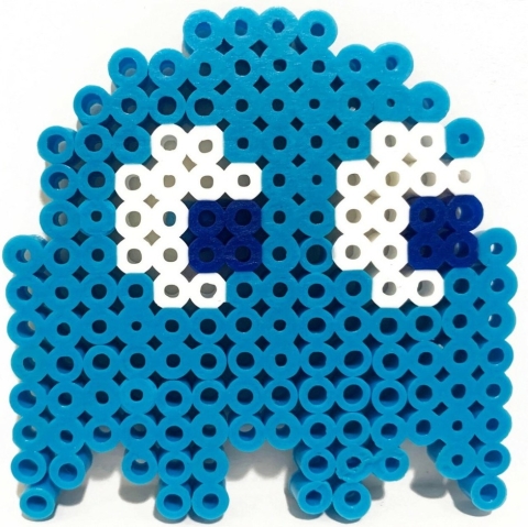 retro video game perler bead art