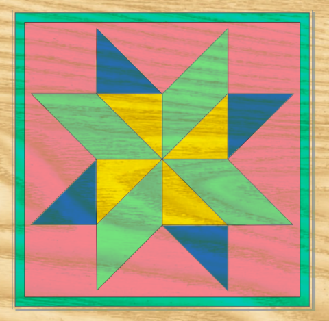 Wooden Quilt Block