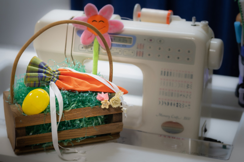 drawstring carrot bag
