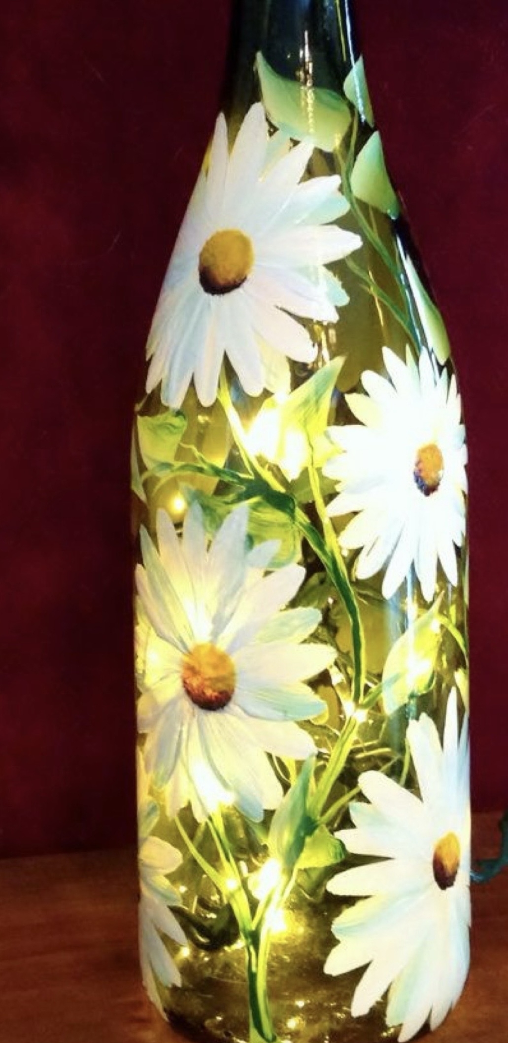 daisy wine bottle