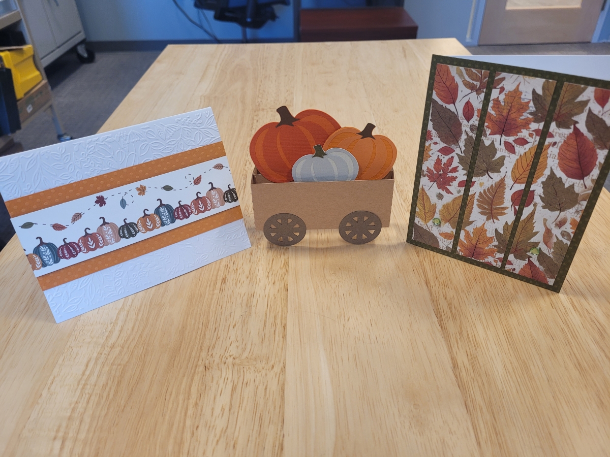 three gratitude cards