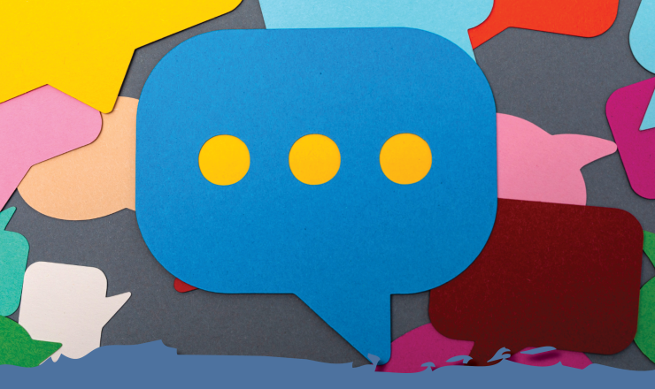 Colorful Speech Bubble